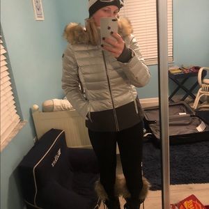 FERA Size 8 Ski Jacket with Faux Fur Hood